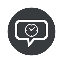 Round clock dialog icon