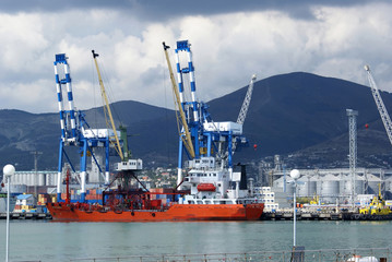 in port of the city of Novorossiysk