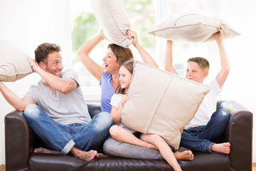 Familie zu hause