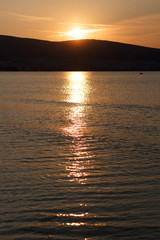 Sunset over water
