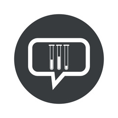 Round test-tubes dialog icon