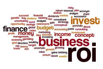 ROI word cloud concept