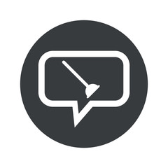 Round plunger dialog icon