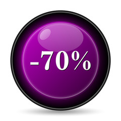 70 percent discount icon