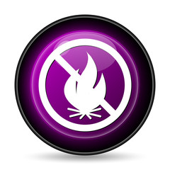 Fire forbidden icon