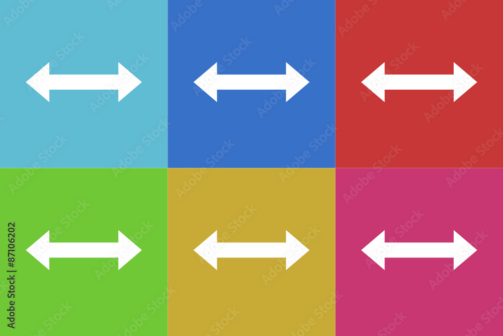 Poster arrow vector icons set