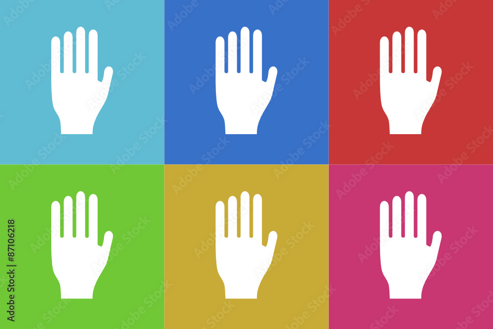 Poster validate vector icons set