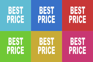 best price vector icons set