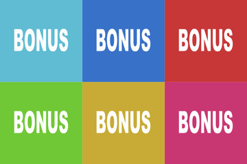 bonus vector icons set