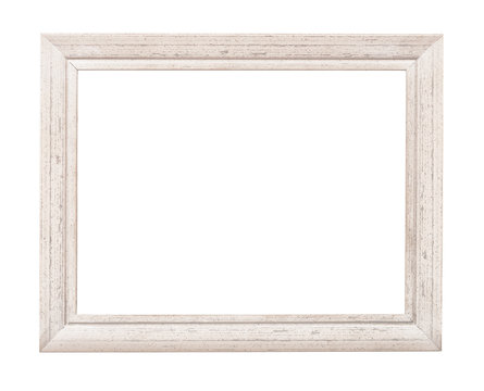 White rustic picture frame
