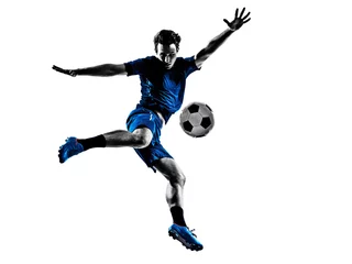 Türaufkleber italian soccer player man silhouette  © snaptitude