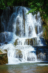  waterfalls cascade on Slovak republic - obrazy, fototapety, plakaty