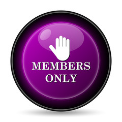 Obraz premium Members only icon