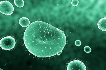 Medical illustration of the Bacteria