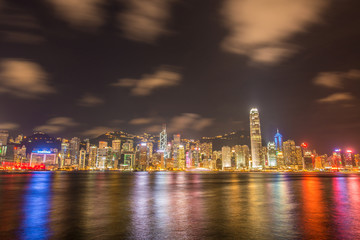View of Hong Kong during sunset hours