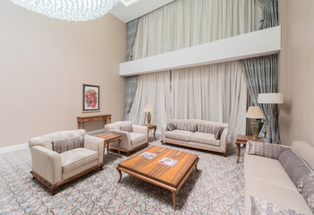 Room interior with modern furniture