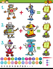 cartoon math education game