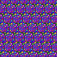 Endless background of abstract flowers