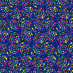 Endless background of abstract flowers