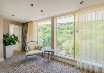 Room interior with modern furniture