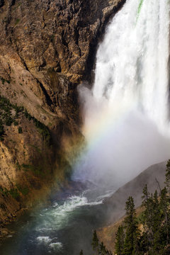 Lower Falls of the Yellowstone River inside Yellowstone National Park, Wyoming