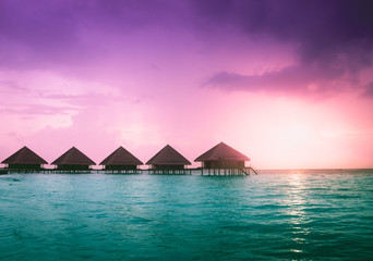 Over water bungalows