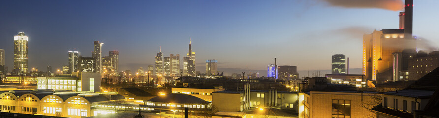 Obraz premium Frankfurt am Main in Germany in the morning