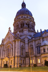 Fototapeta na wymiar The Christuskirche in Mainz in Germany