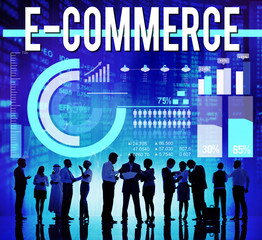 E-commerce Networking Global Communication Website Concept