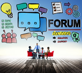 Forum Chat Message Discuss Talk Topic Concept