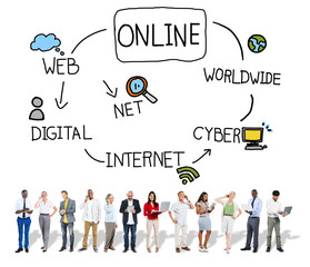 Online Internet Social Networking Concept