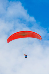 paraplane in the sky