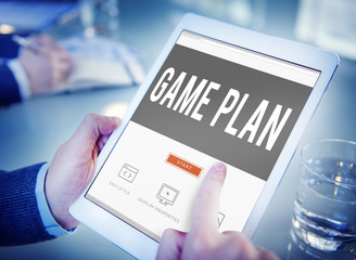Game Plan Strategy Tactic Planning Vision Concept