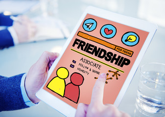 Friendship Group People Social Media Loyalty Concept