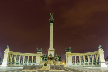 Fototapeta na wymiar Millenary Monument in Budapest