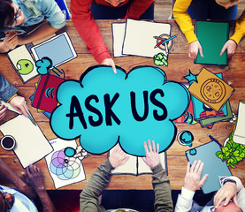 Ask us Contact Information Assistance Advice Concept