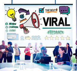 Viral Marketing Spread Review Event Feedback Concept