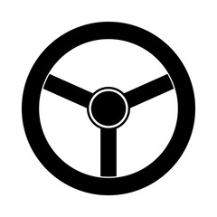 Obraz premium Steering wheel icon.
