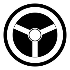 Steering wheel icon.