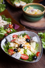 fruit salad in the bowl