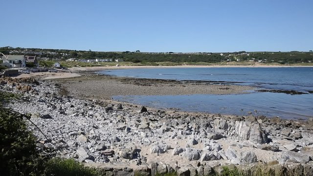 Port Eynon coast The Gower Peninsula Wales uk near Three Cliffs Bay
