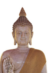 Buddha statue / Buddha statue in the temple,white background