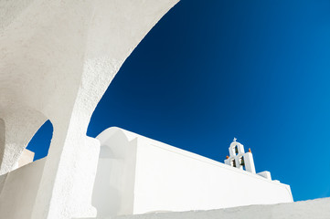 White architecture on Santorini island, Greece