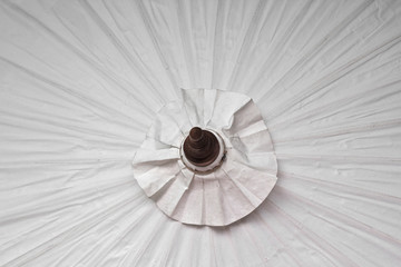 Umbrella/Closeup of white umbrella texture