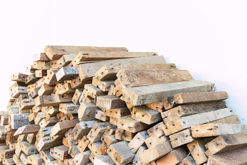 Stump on white background