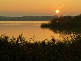 Sonnenuntergang am Chiemsee