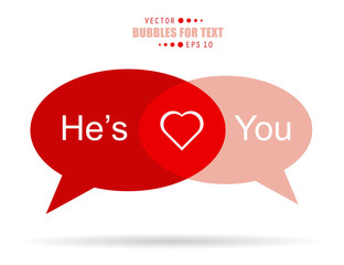 Abstract Creative concept vector empty speech bubbles. For web