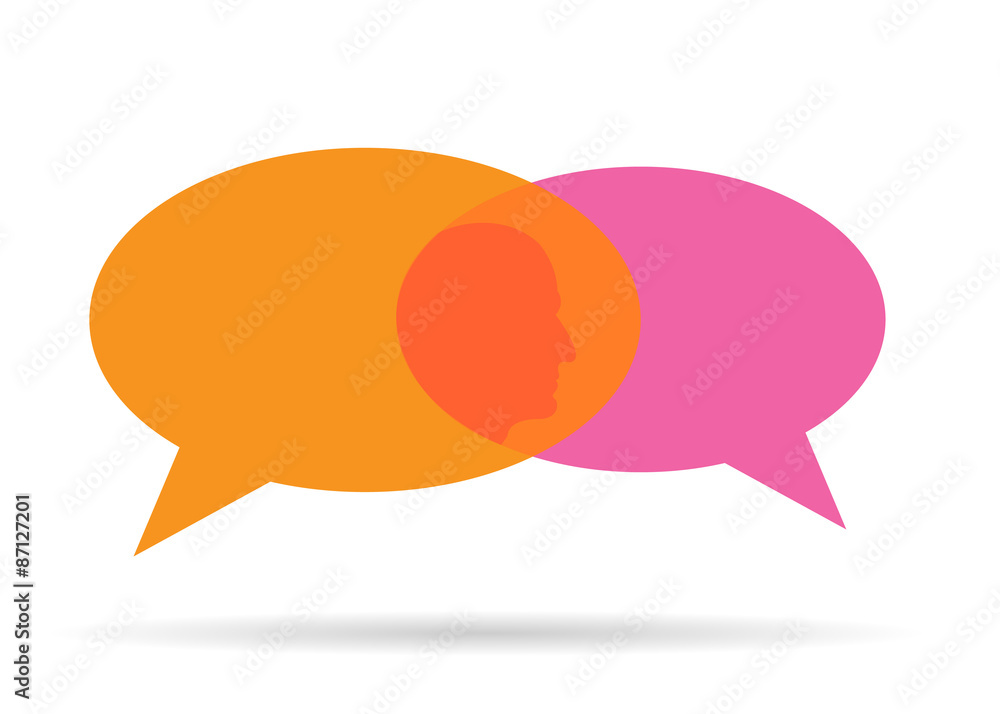Poster abstract creative concept vector empty speech bubbles set. for
