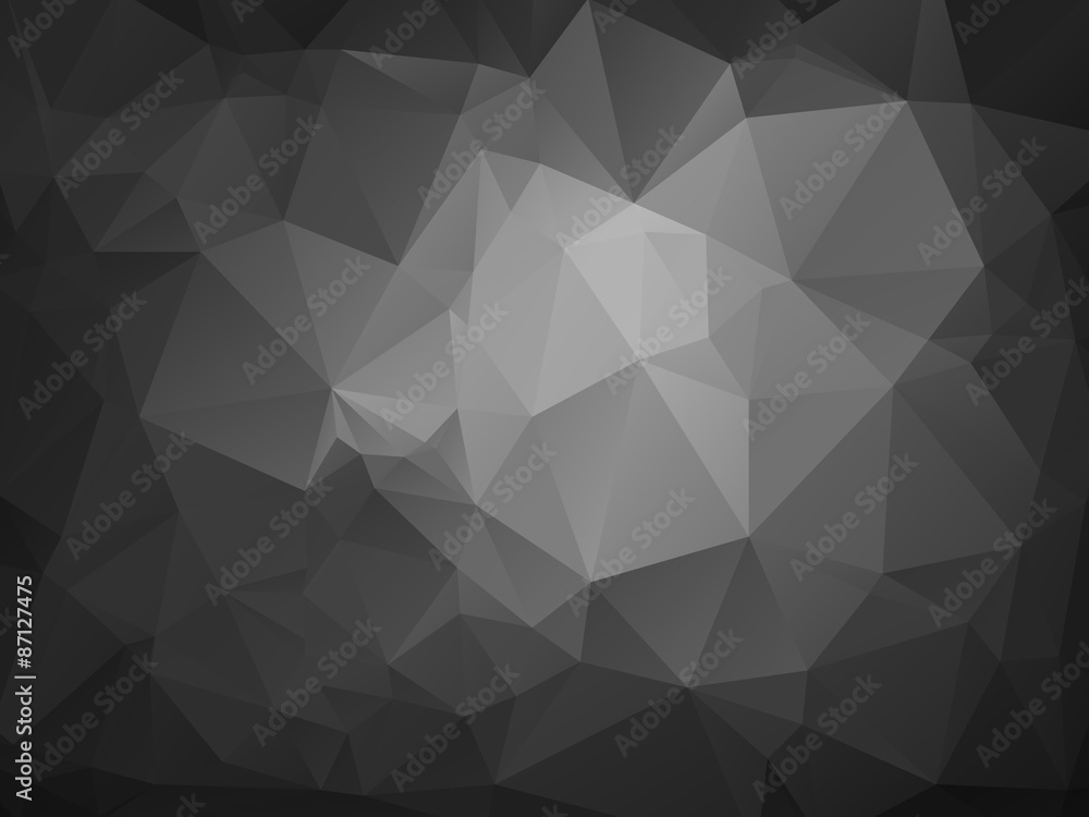 Wall mural abstract triangular background light and shade