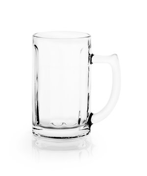 Empty glass. isolated on a white background